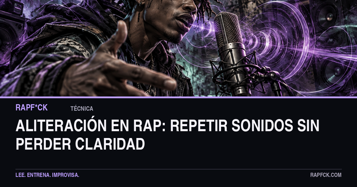 Aliteración en rap: repetir sonidos sin perder claridad