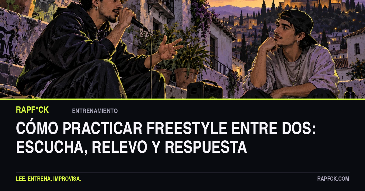 Cómo practicar freestyle entre dos: escucha, relevo y respuesta