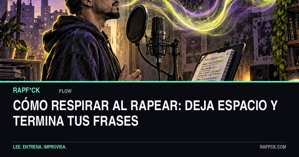 Cómo respirar al rapear: deja espacio y termina tus frases